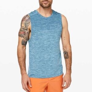 Lululemon Metal Vent Tech Muscle Tank -Carbon Dust Muslin blue Large @T2